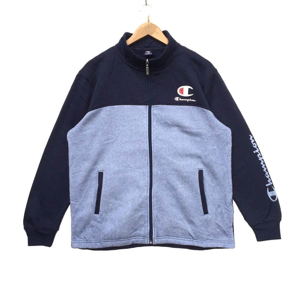 Champion Vintage 90s Champion Product Big Logo Zipper Jacket | M Size US M / EU 48-50 / 2 - 1 Thumbnail