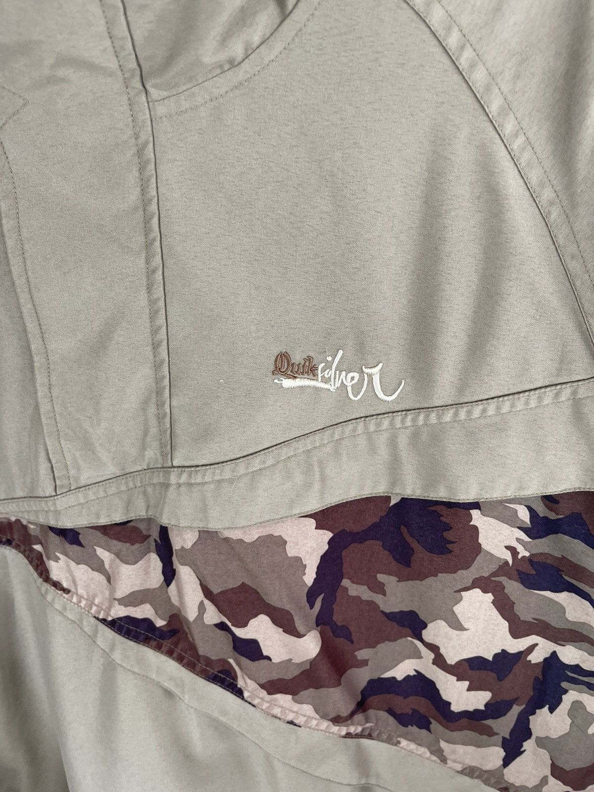 Quiksilver Quiksilver vintage 90s camouflage khaki anorak jacket Size US M / EU 48-50 / 2 - 7 Thumbnail
