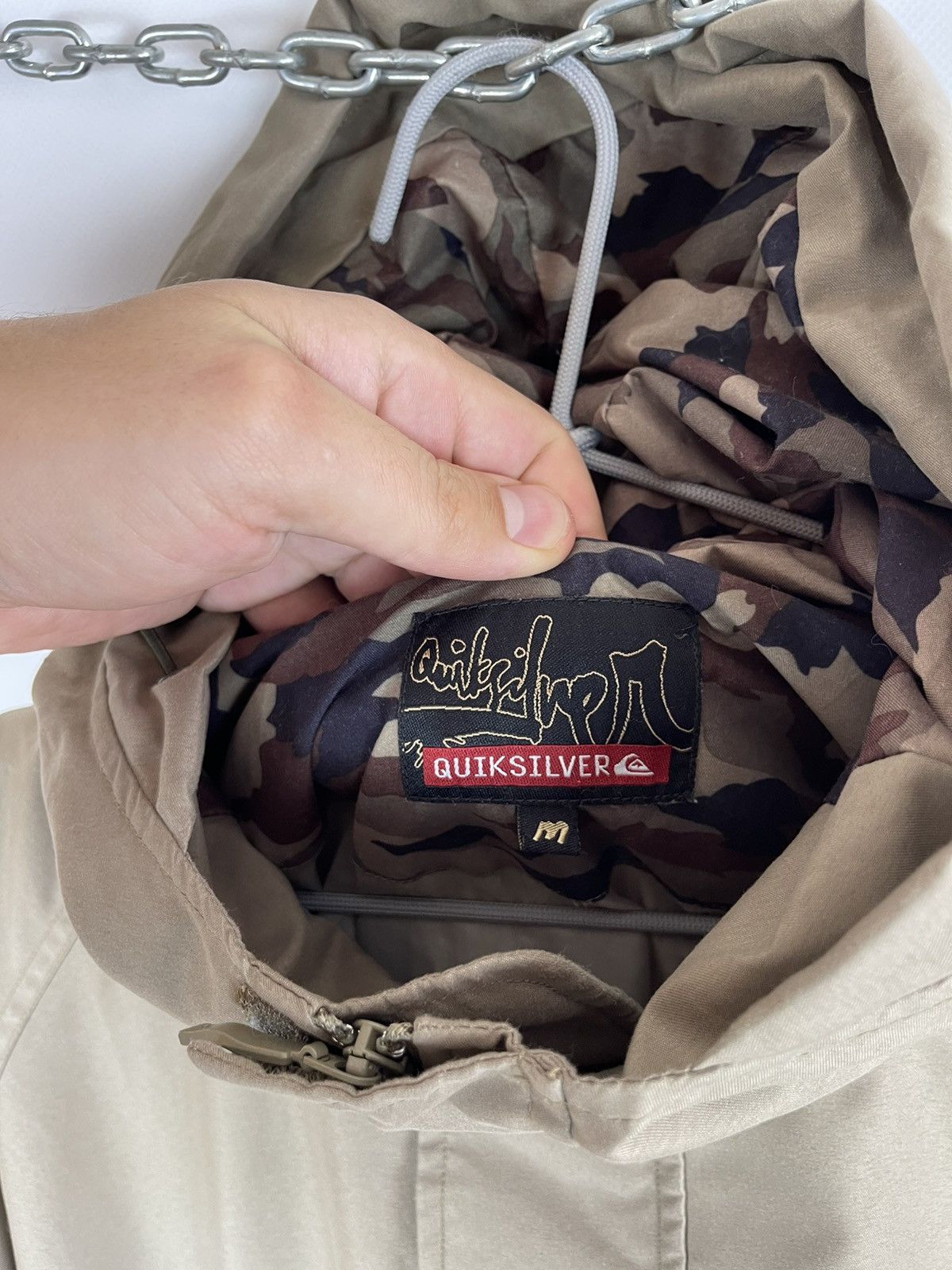 Quiksilver Quiksilver vintage 90s camouflage khaki anorak jacket Size US M / EU 48-50 / 2 - 10 Thumbnail