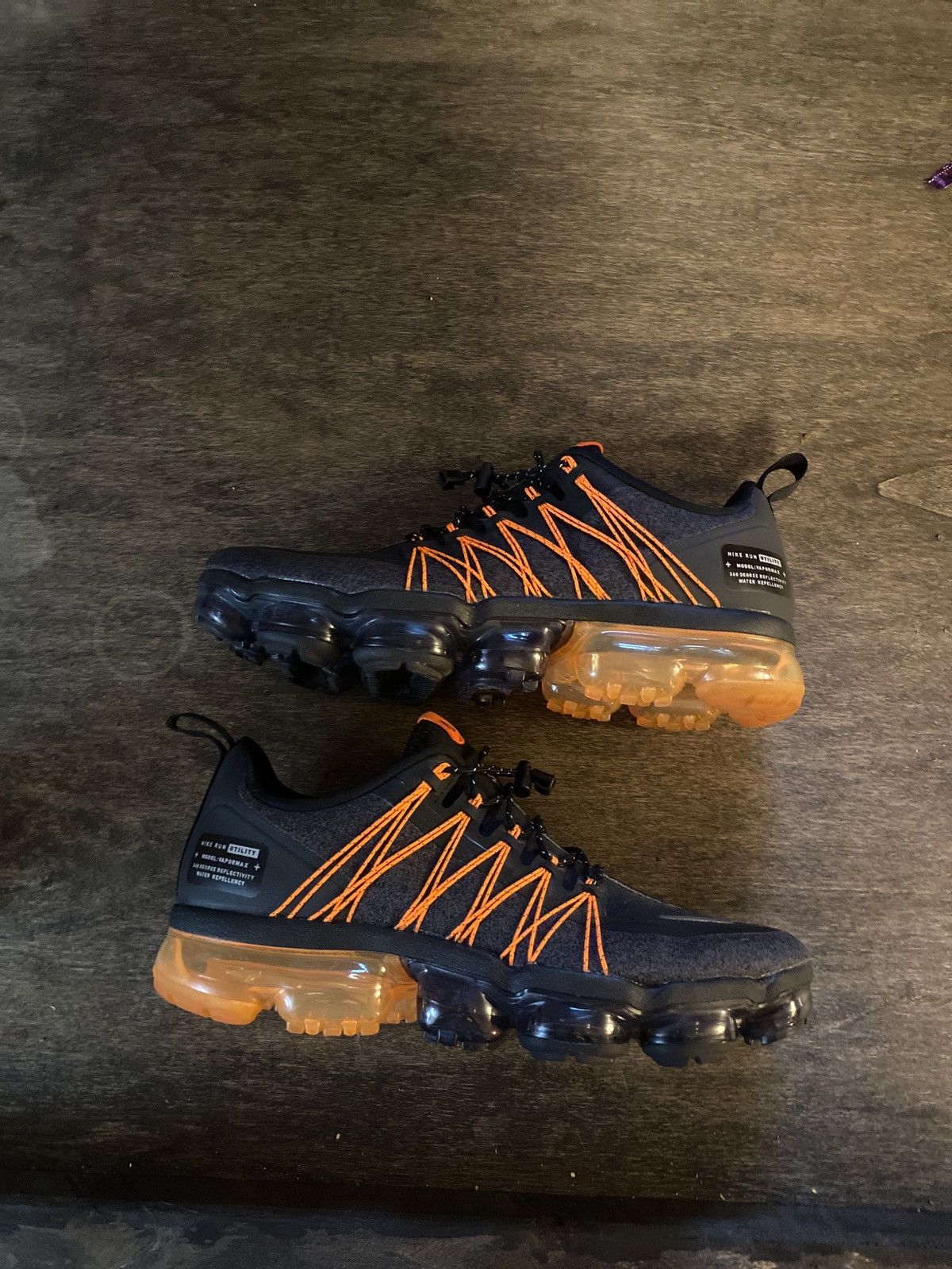Air VaporMax Run Utility Black Orange 2018