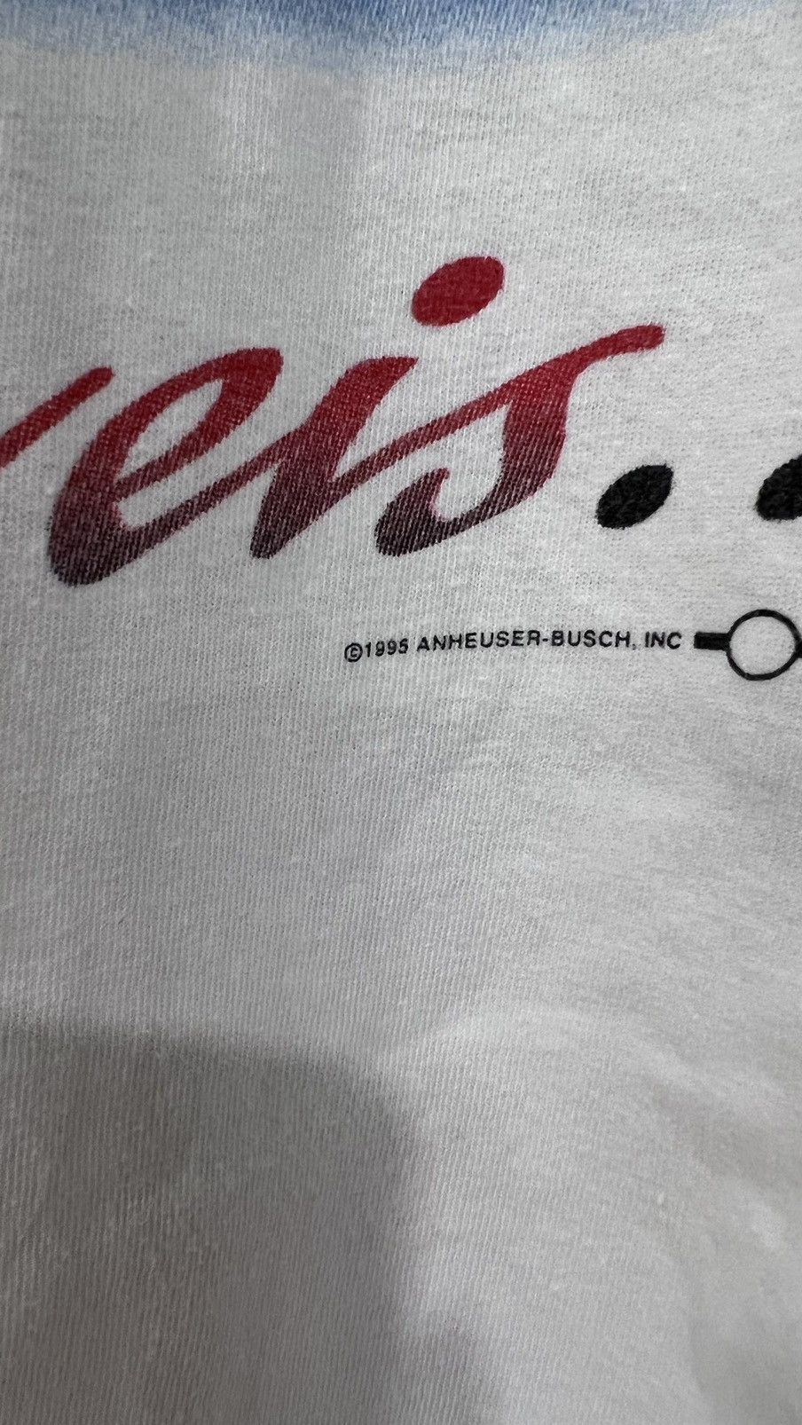 Budweiser 1995 Budweiser BUD Frog Size Large Single Stitch Size US L / EU 52-54 / 3 - 3 Thumbnail