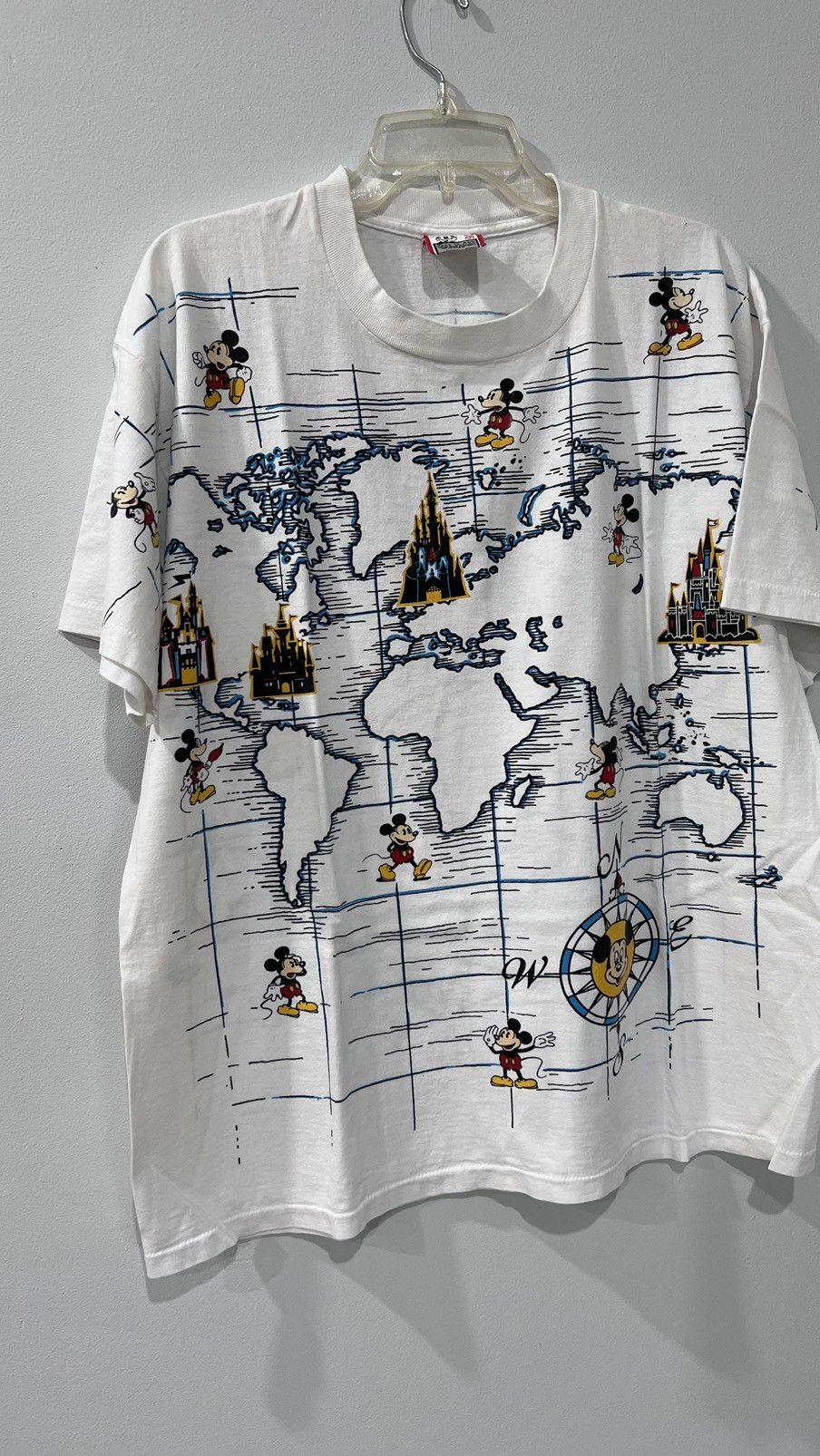 Disney Disney Mickey Mouse AOP Single Stitch Tee! Size US L / EU 52-54 / 3 - 2 Thumbnail