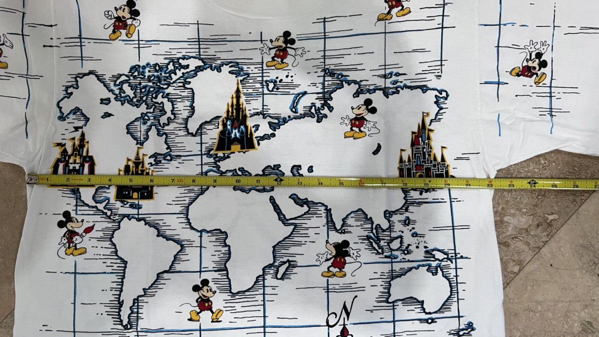 Disney Disney Mickey Mouse AOP Single Stitch Tee! Size US L / EU 52-54 / 3 - 9 Thumbnail