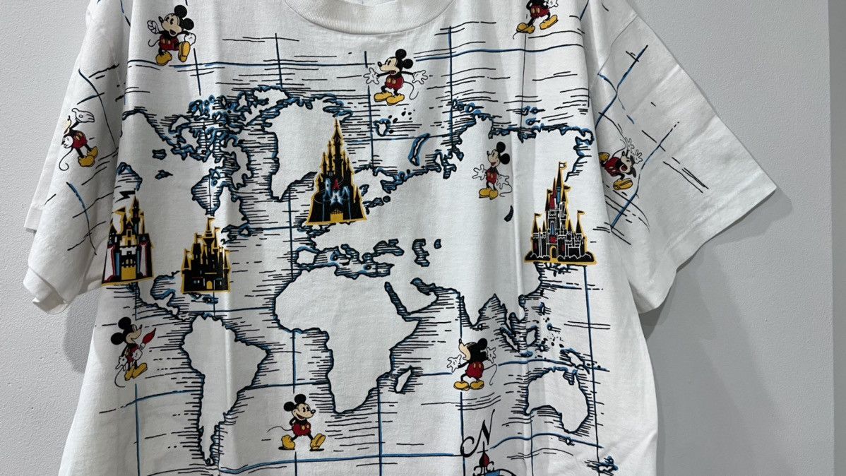 Disney Disney Mickey Mouse AOP Single Stitch Tee! Size US L / EU 52-54 / 3 - 7 Thumbnail