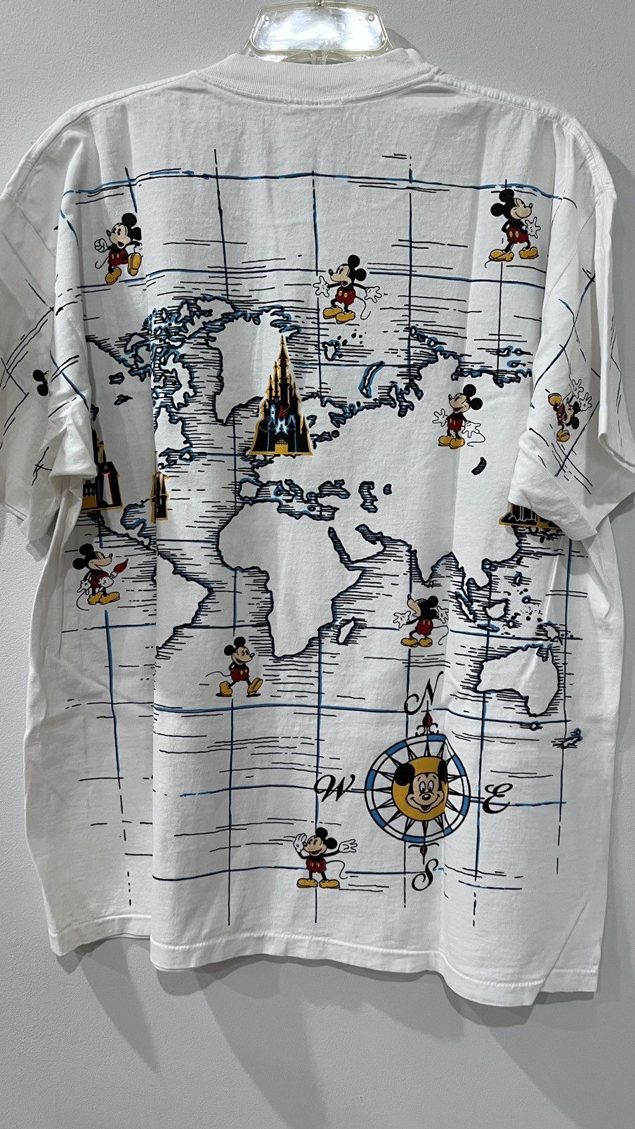 Disney Disney Mickey Mouse AOP Single Stitch Tee! Size US L / EU 52-54 / 3 - 8 Thumbnail