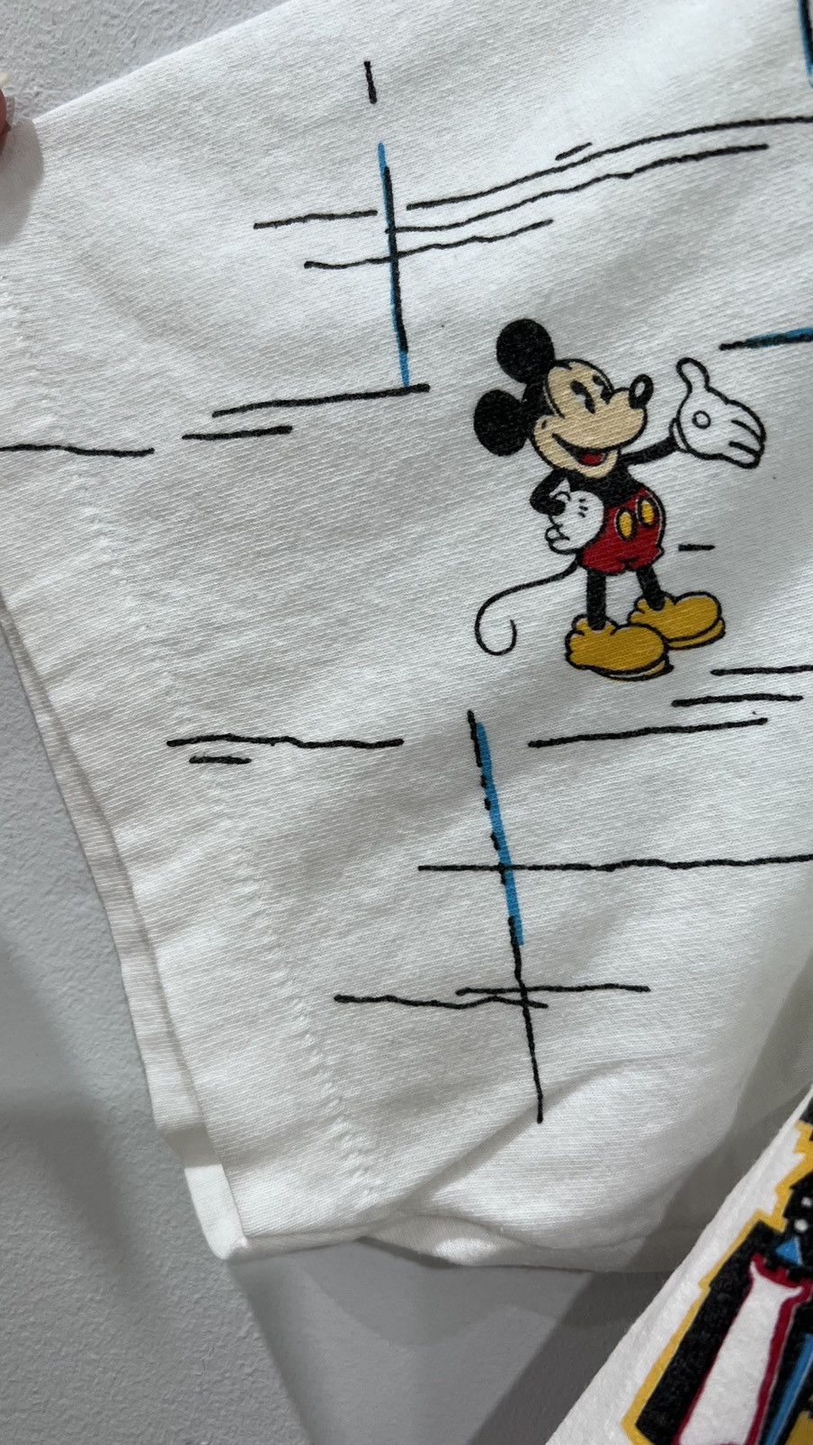 Disney Disney Mickey Mouse AOP Single Stitch Tee! Size US L / EU 52-54 / 3 - 4 Thumbnail