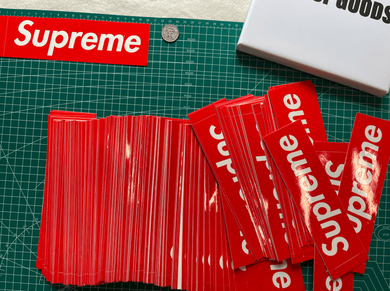 Stickers Supreme Supreme Box Logo Stickers 50pc Grailed