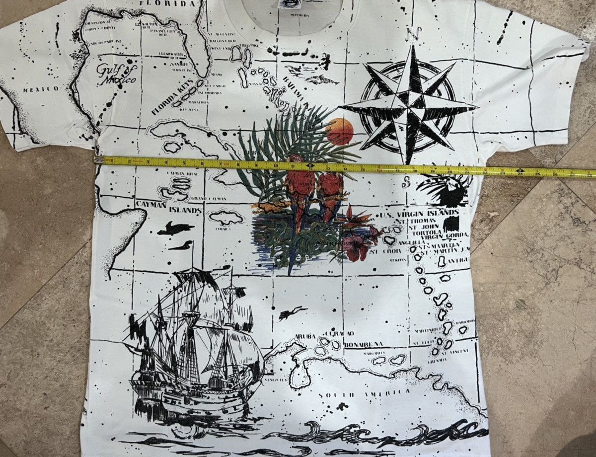 Vintage AOP Map Florida, Caribbean islands & South America, Size L Size US L / EU 52-54 / 3 - 9 Thumbnail