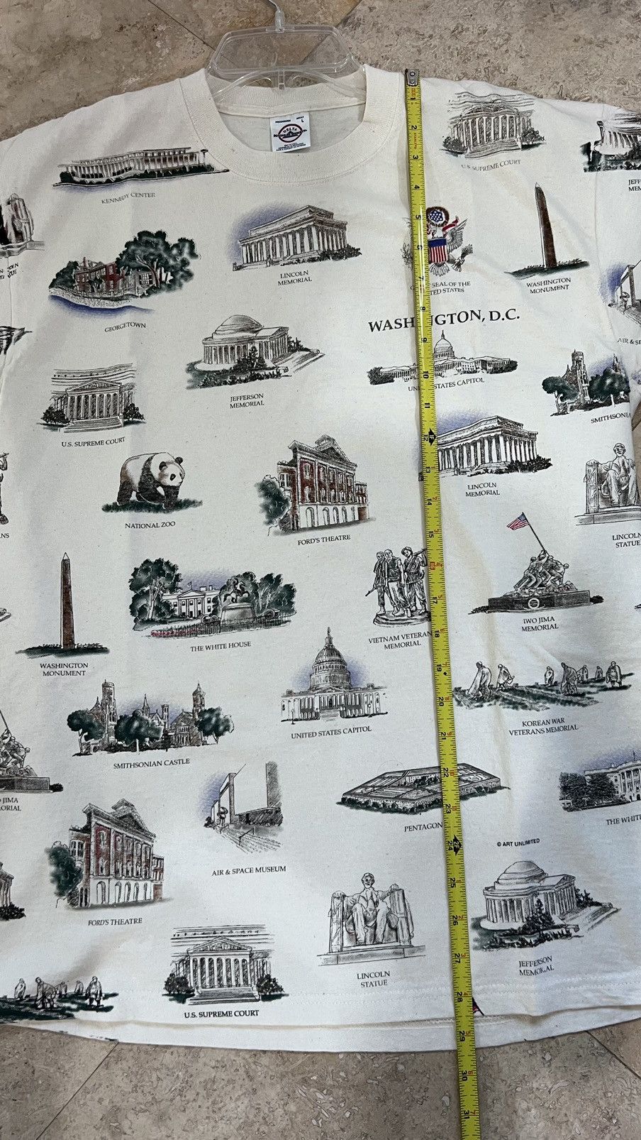 Vintage AOP Washington D.C. Delta Tag Size Large Size US L / EU 52-54 / 3 - 5 Thumbnail