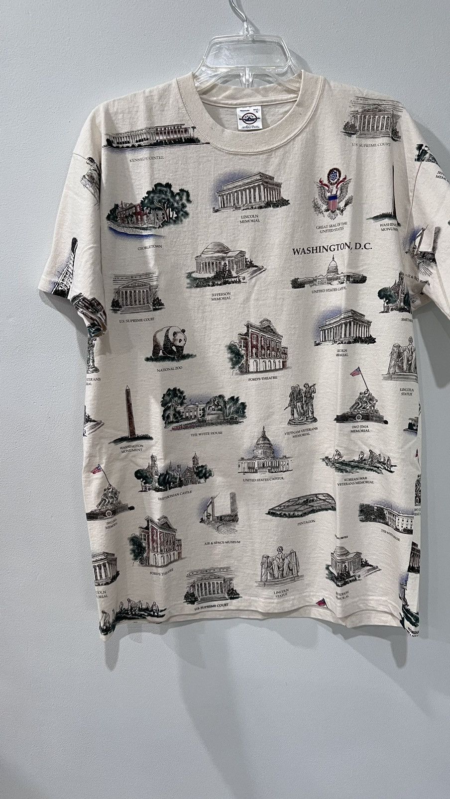 Vintage AOP Washington D.C. Delta Tag Size Large Size US L / EU 52-54 / 3 - 1 Thumbnail