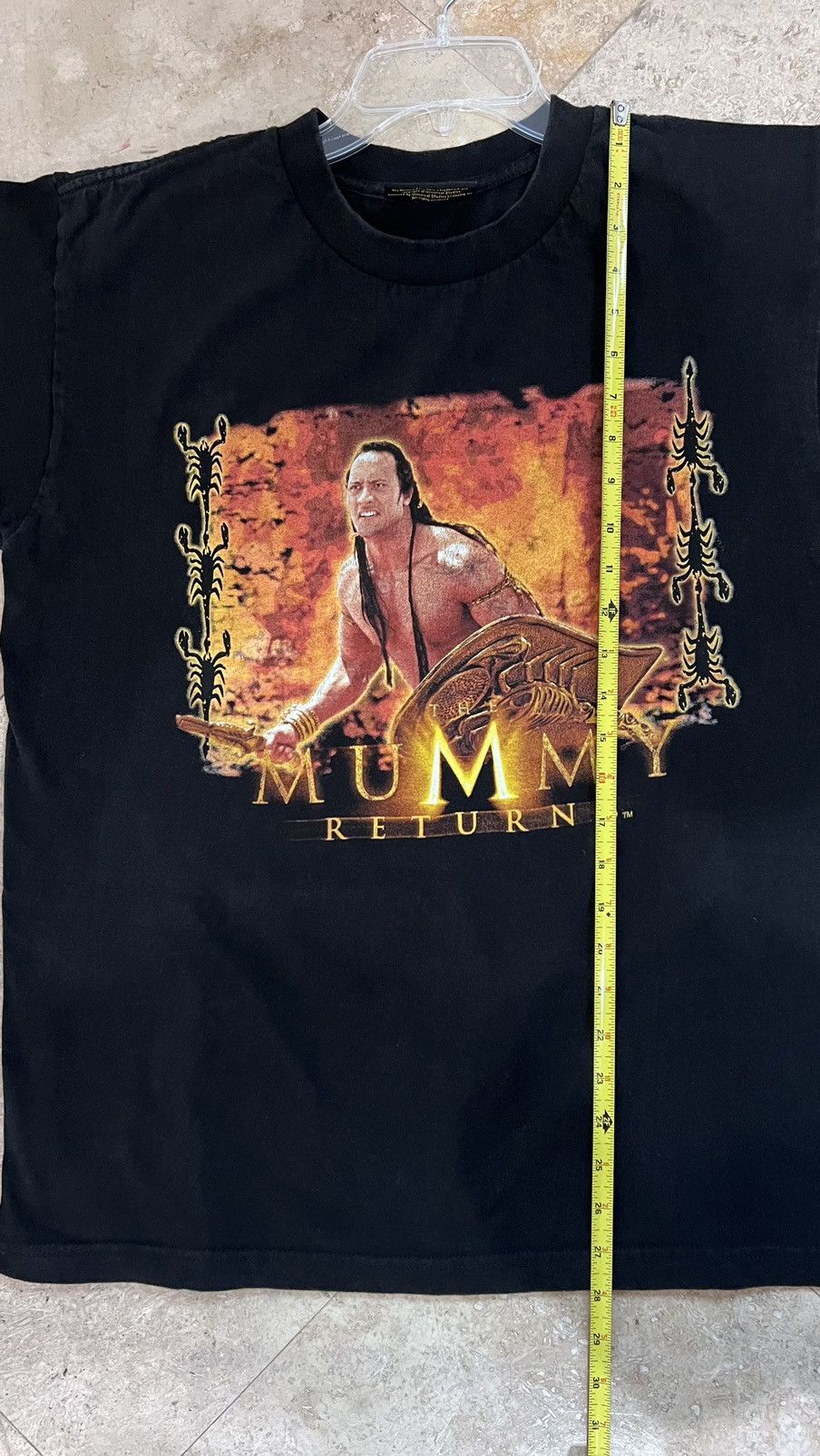 Vintage The Mummy Returns The Rock Dwayne Johnson cheapest Movie Promo Shirt Mens Large