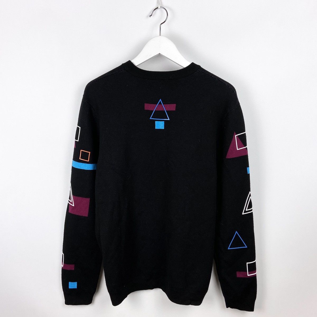 Kenzo Kenzo rare Abstract Knit Wool Sweater Geometric black size M Size US M / EU 48-50 / 2 - 2 Thumbnail