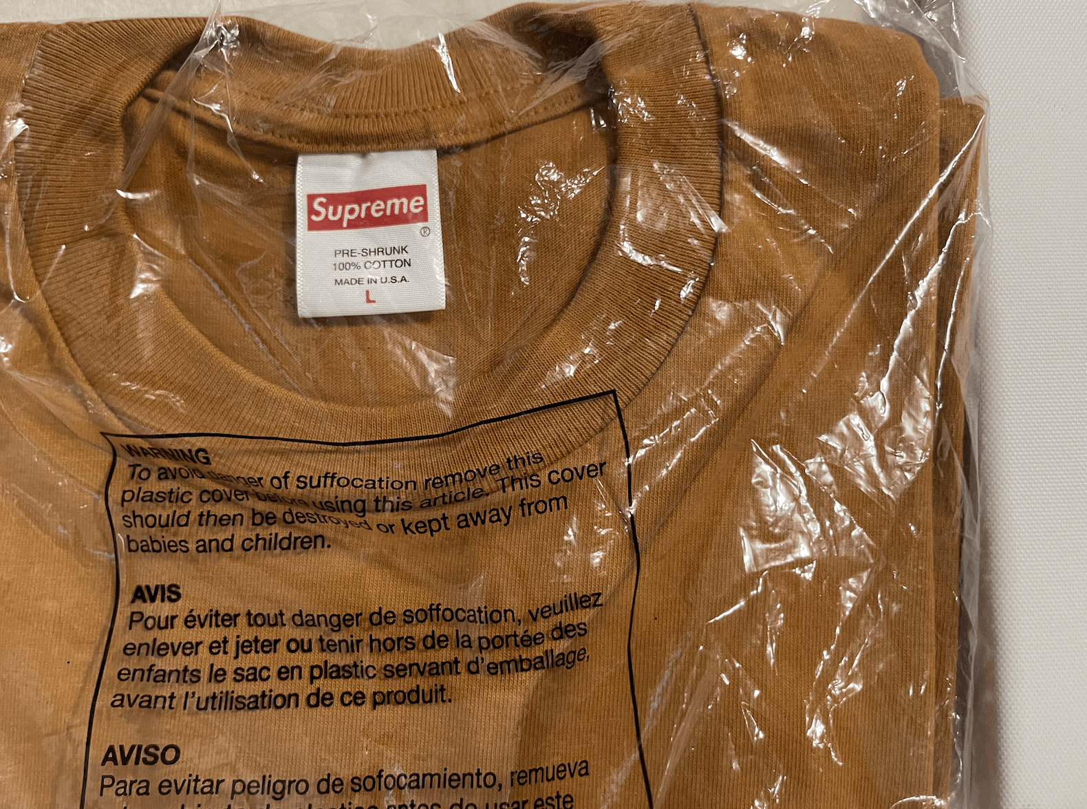 Supreme Supreme Mask Tee Burnt Orange Size (L) Size US L / EU 52-54 / 3 - 3 Thumbnail