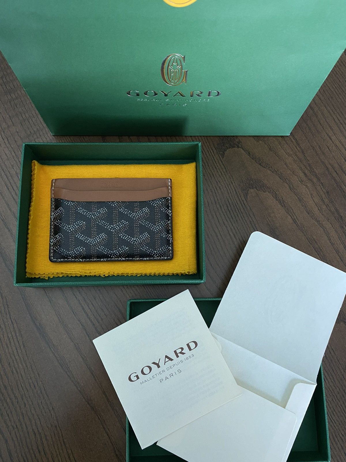 image of Goyard St. Sulpice Wallet in Black, Men's