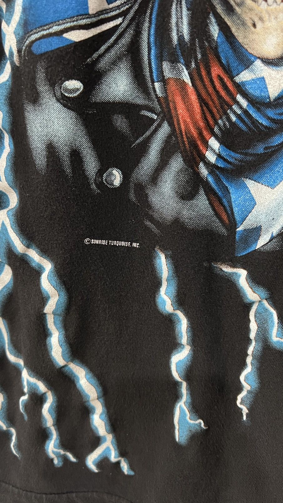 Vintage American Thunder AOP Single Stitch TShirt Size XL Size US XL / EU 56 / 4 - 3 Thumbnail