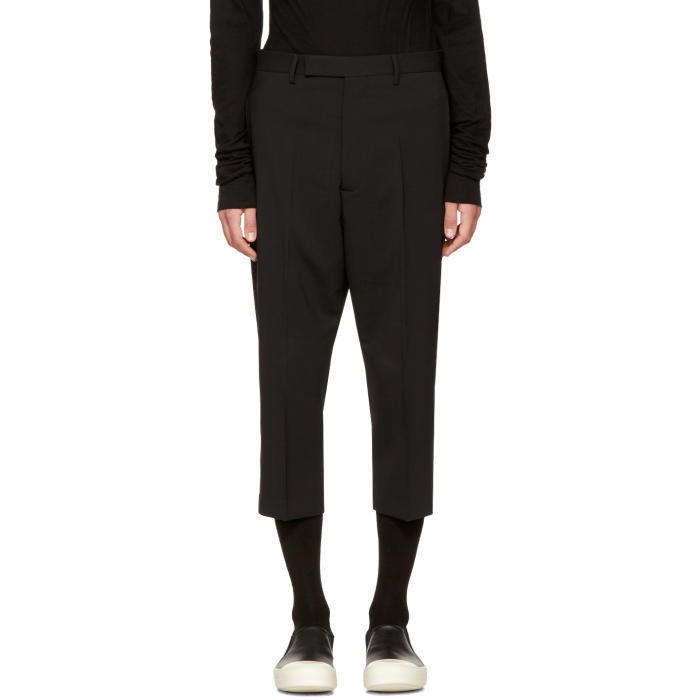 Rick Owens Rick Owens FW17 GLITTER Astaire Cropped Trousers | Grailed