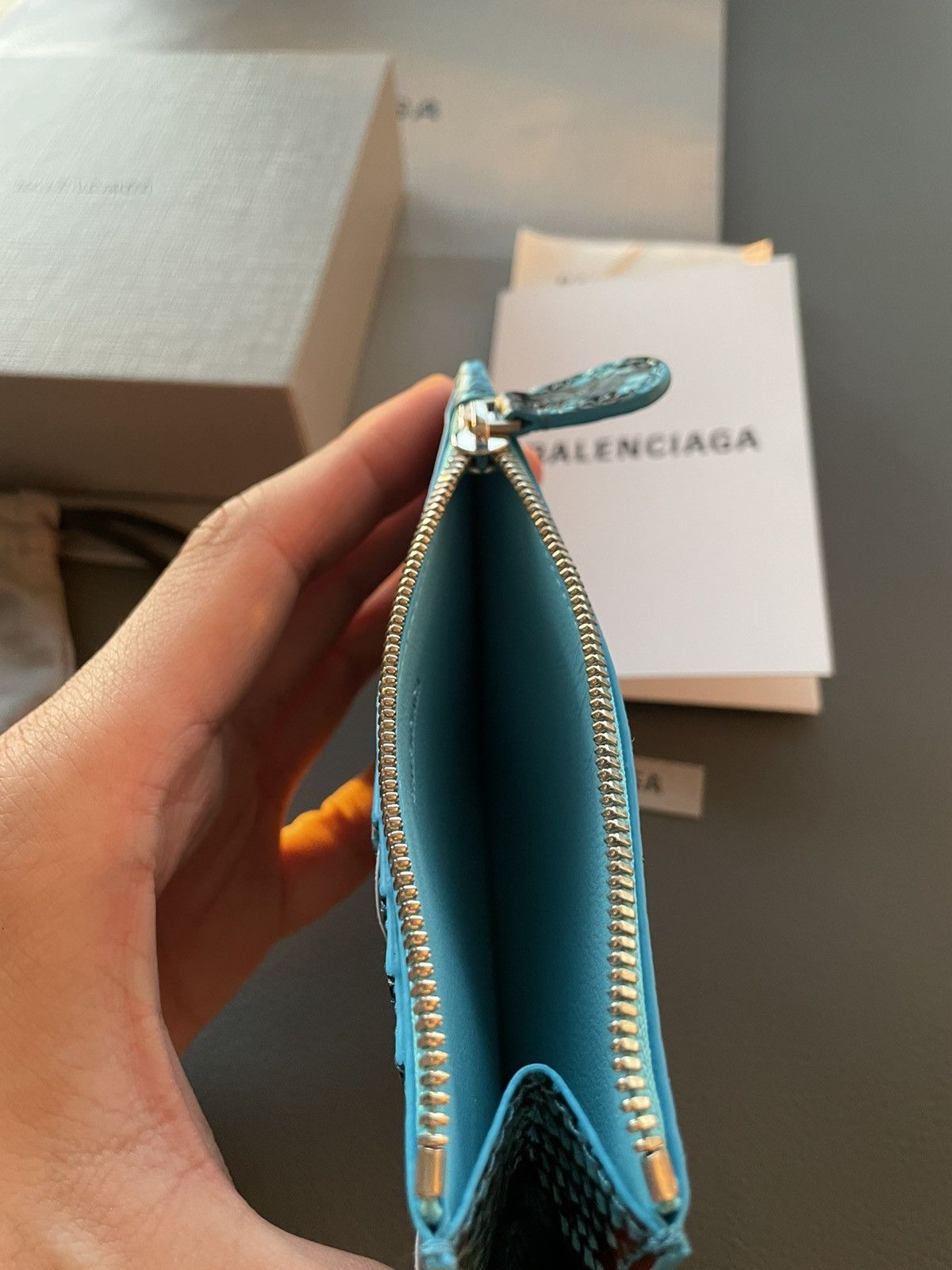 Balenciaga Limited Edition Balenciaga Logo Python Print Wallet Size ONE SIZE - 21 Thumbnail