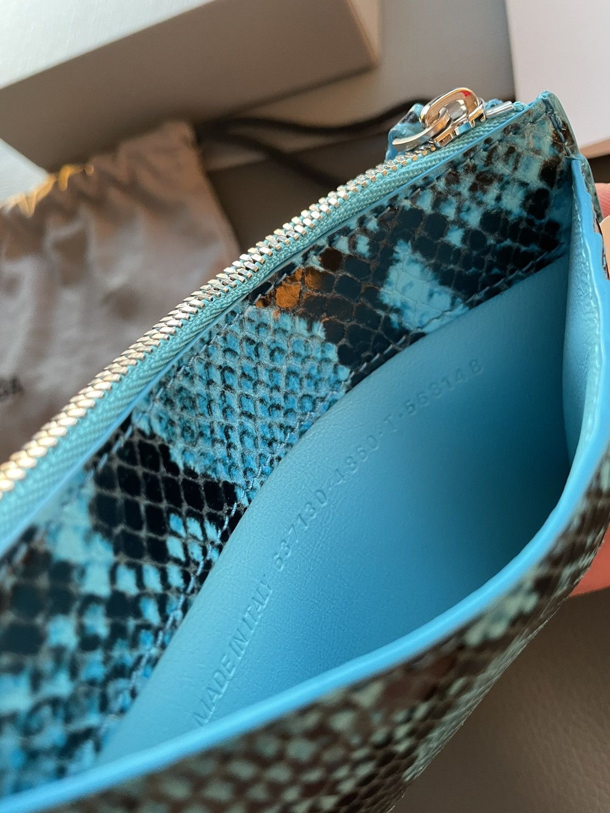 Balenciaga Limited Edition Balenciaga Logo Python Print Wallet Size ONE SIZE - 8 Thumbnail