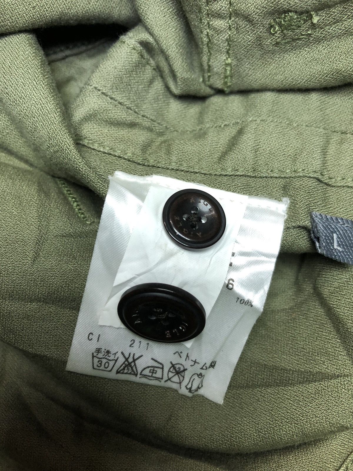 Aigle × Japanese Brand AIGLE GREEN SUN FADED VEST Size 44L - 4 Thumbnail