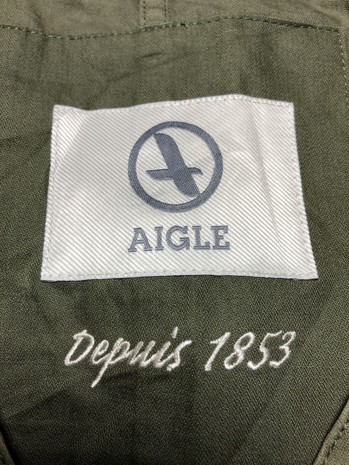 Aigle × Japanese Brand AIGLE GREEN SUN FADED VEST Size 44L - 3 Thumbnail
