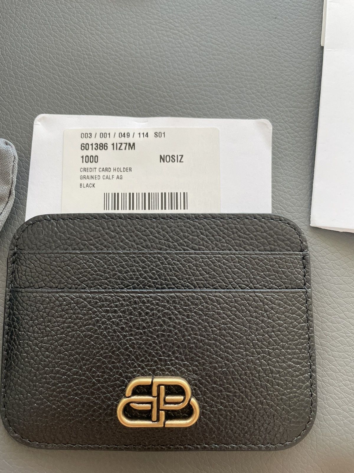 Balenciaga NEW Rare Runway BB Logo Limited Edition Leather Cardholder Size ONE SIZE - 10 Thumbnail