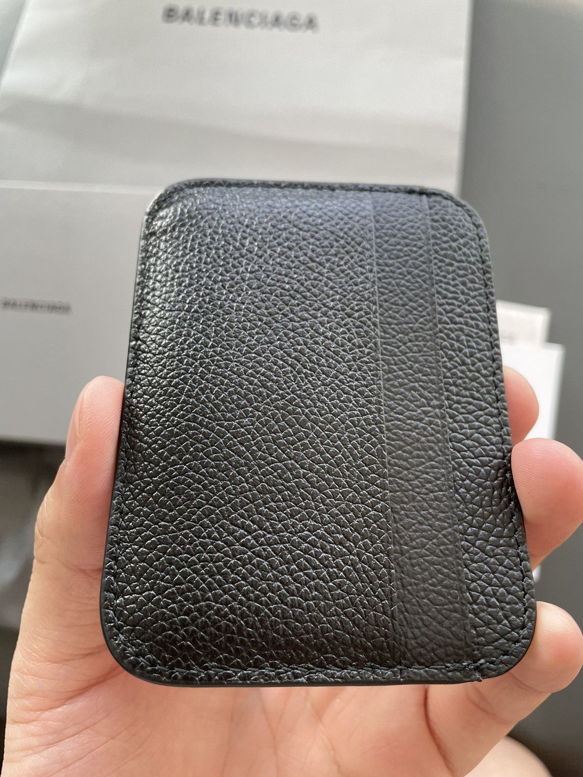 Balenciaga NEW Rare Runway BB Logo Limited Edition Leather Cardholder Size ONE SIZE - 8 Thumbnail