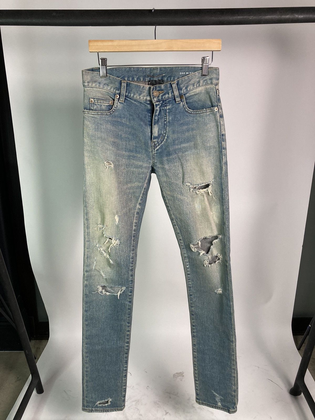 Saint Laurent Crash Denim | Grailed