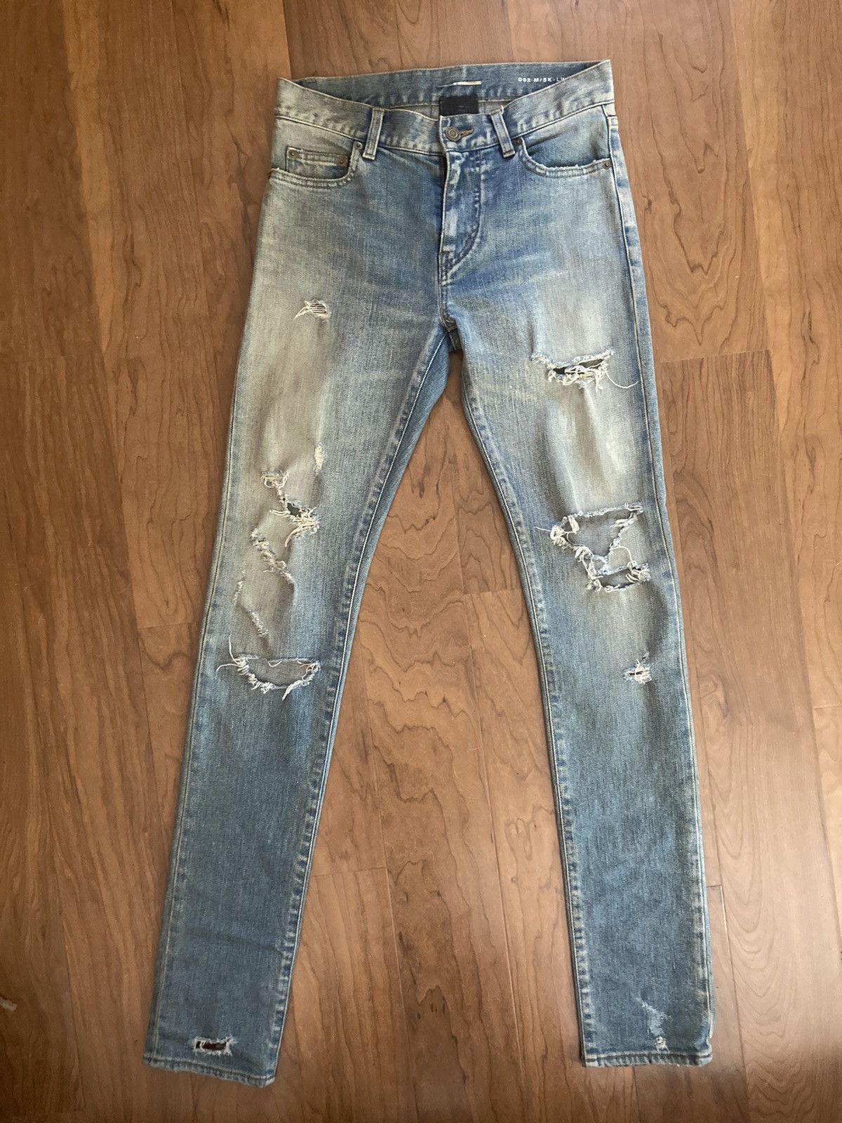 Hedi Slimane × Saint Laurent Paris 2015A/W Crash Denim Size US 28 / EU 44 - 3 Thumbnail