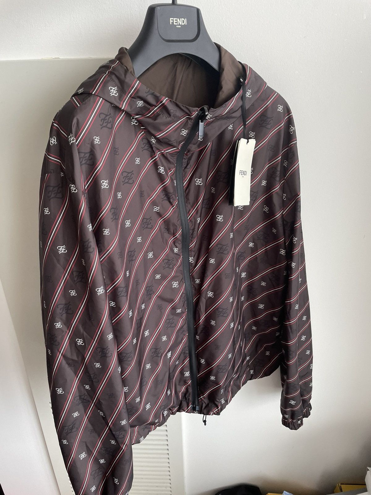 Fendi $2,500 Super Runway FF Logo Fendi Jacket Reversible Size US L / EU 52-54 / 3 - 11 Thumbnail