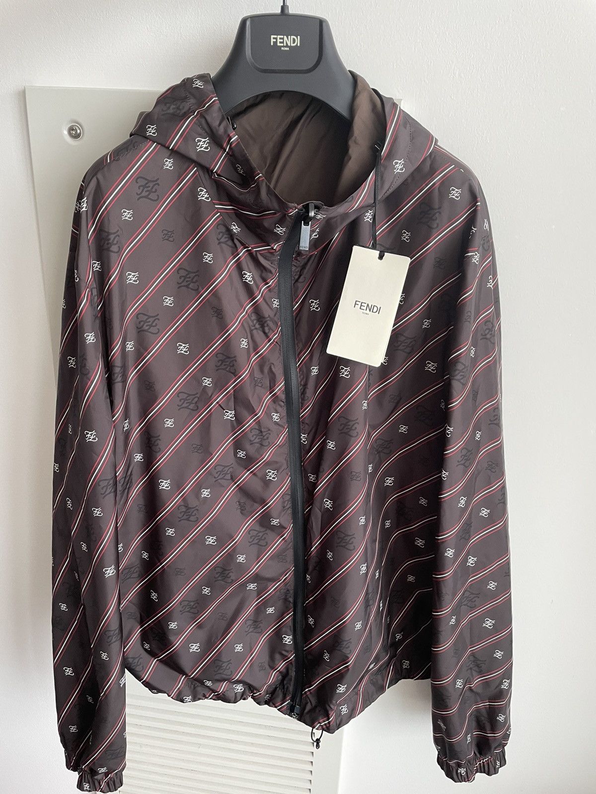 Fendi $2,500 Super Runway FF Logo Fendi Jacket Reversible Size US L / EU 52-54 / 3 - 2 Thumbnail