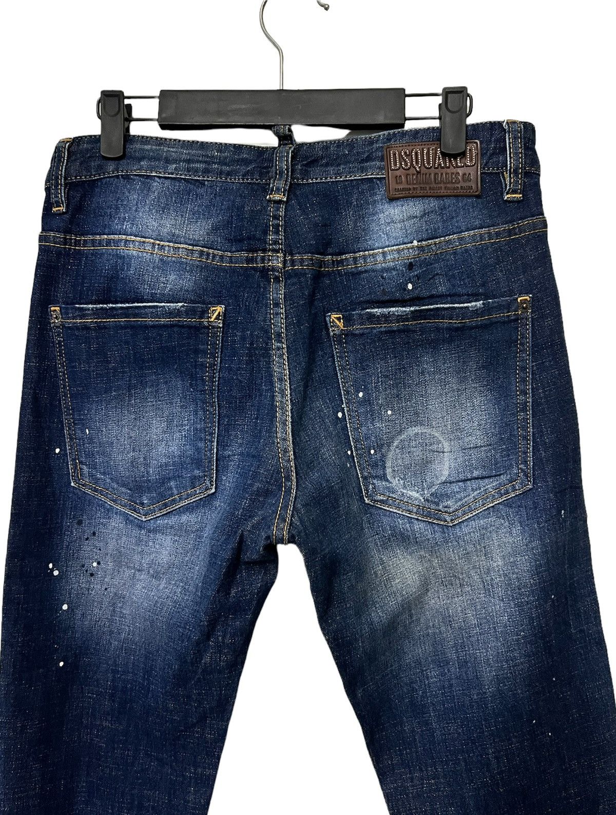 Dsquared2 Rare 💥 DSQUARED2 Distressed Paint Stretch Jeans Size US 31 - 11 Thumbnail