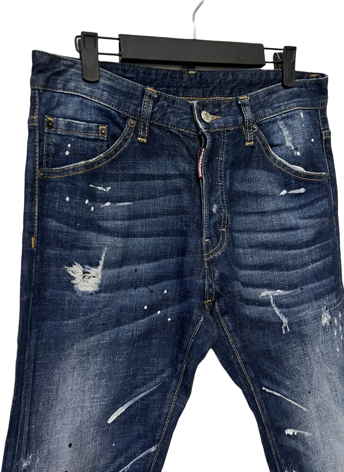 Dsquared2 Rare 💥 DSQUARED2 Distressed Paint Stretch Jeans Size US 31 - 4 Thumbnail