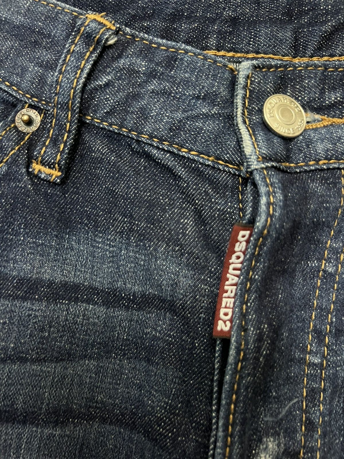 Dsquared2 Rare 💥 DSQUARED2 Distressed Paint Stretch Jeans Size US 31 - 9 Thumbnail