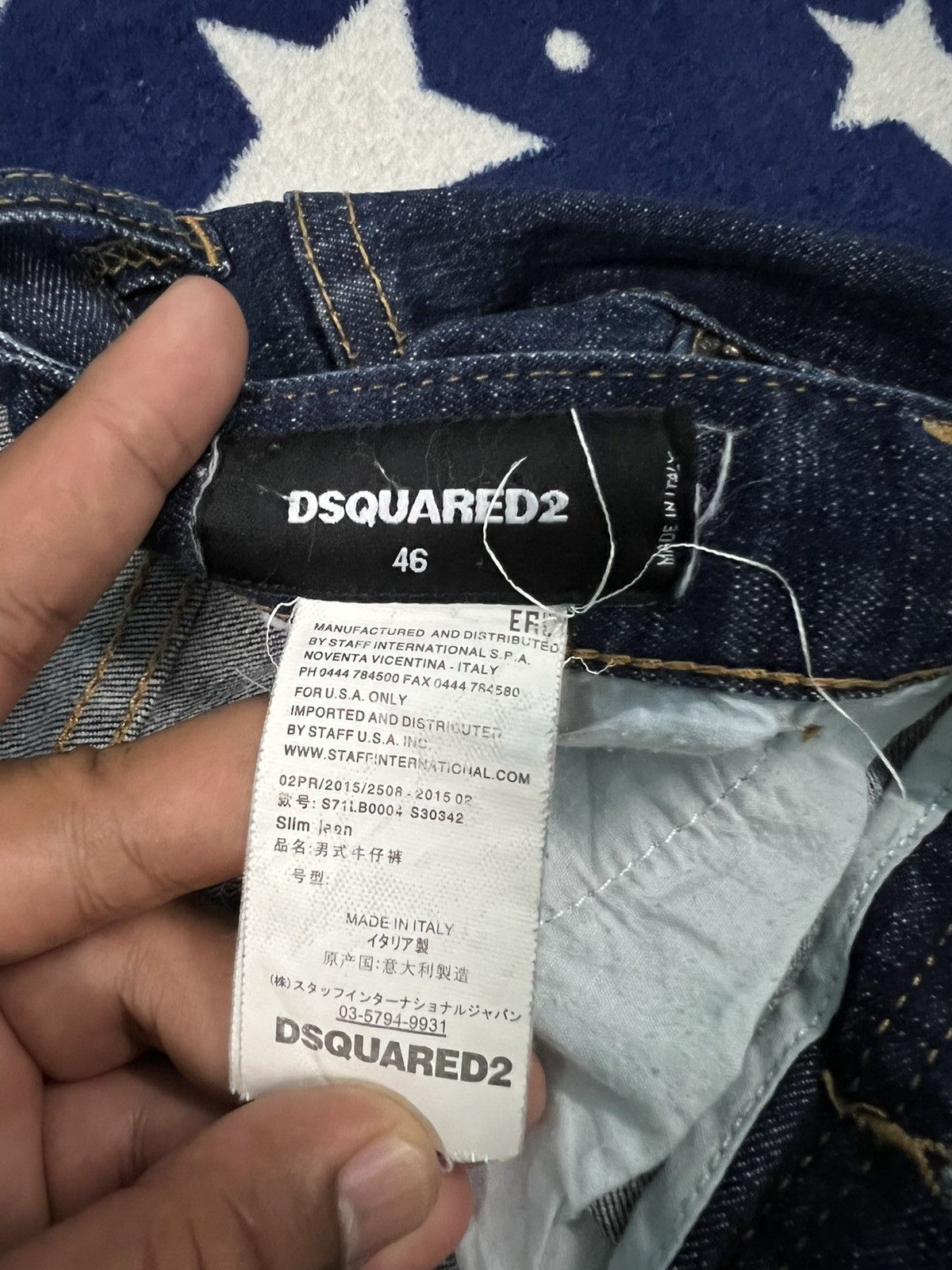 Dsquared2 Rare 💥 DSQUARED2 Distressed Paint Stretch Jeans Size US 31 - 16 Thumbnail