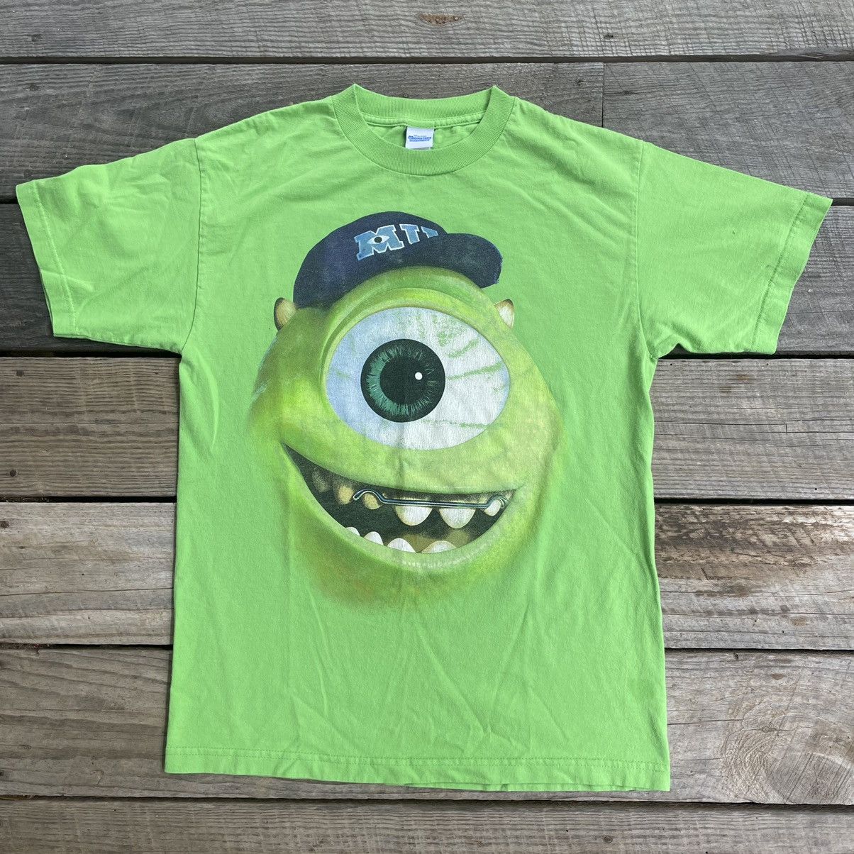 Vintage Vintage Y2K Monsters University Mike Wazowski Big Face Shirt ...