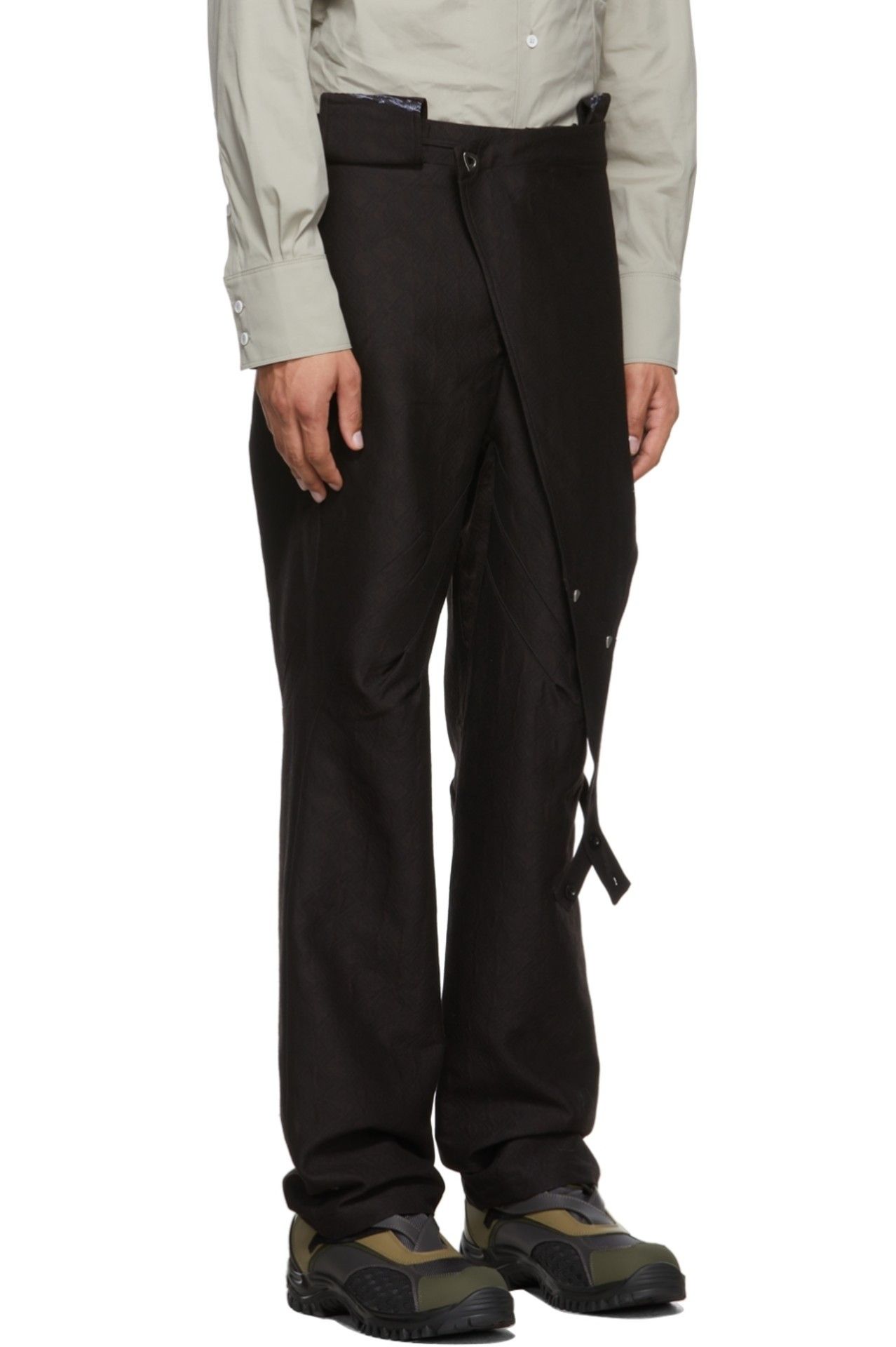 Kiko Kostadinov DORSET APRON TROUSER TRUNK BROWN 00112021
