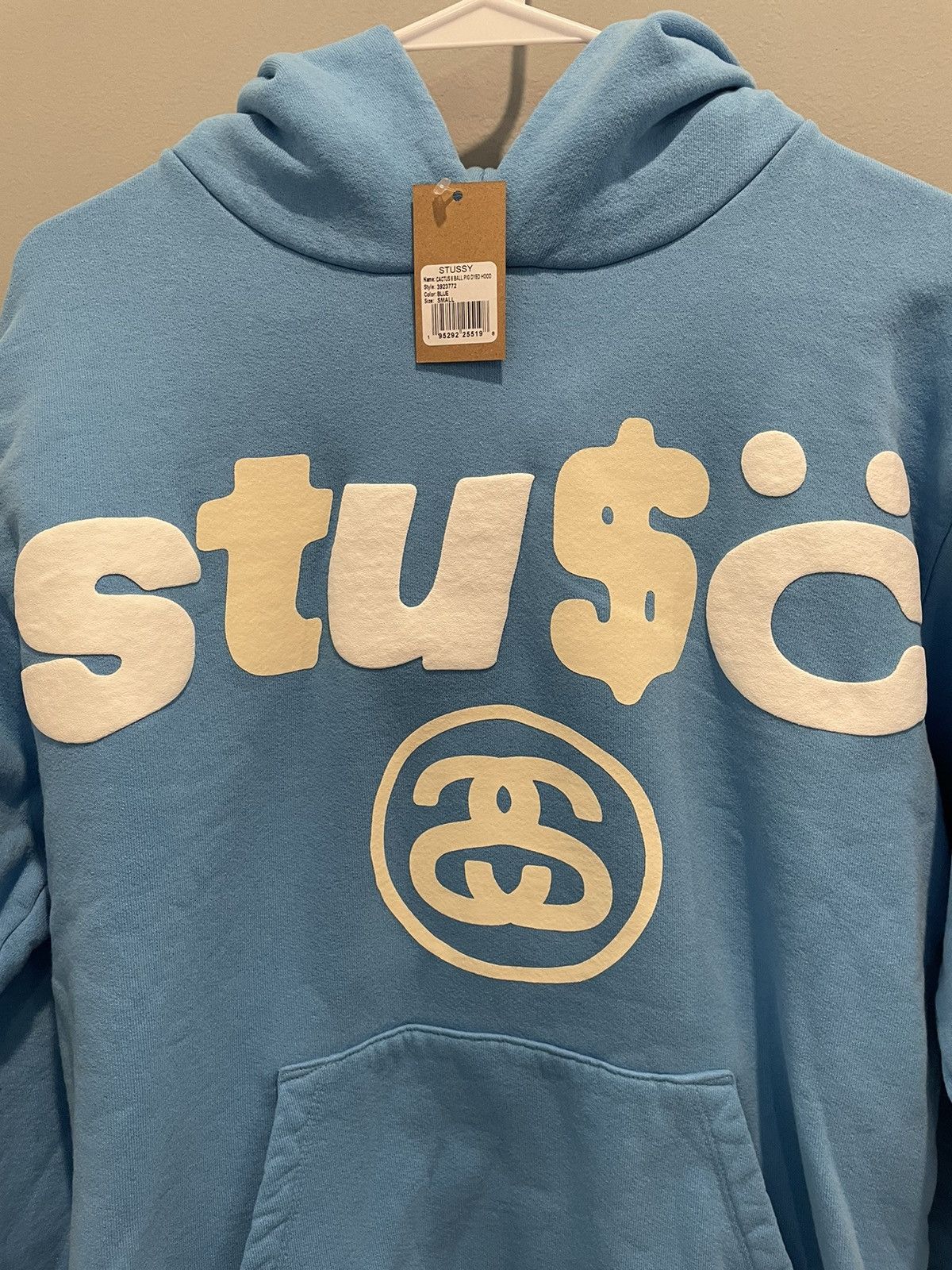 Cactus Plant Flea Market × Stussy Stussy x Cactus Plant Flea Market Blue 8  Ball Hoodie | Grailed