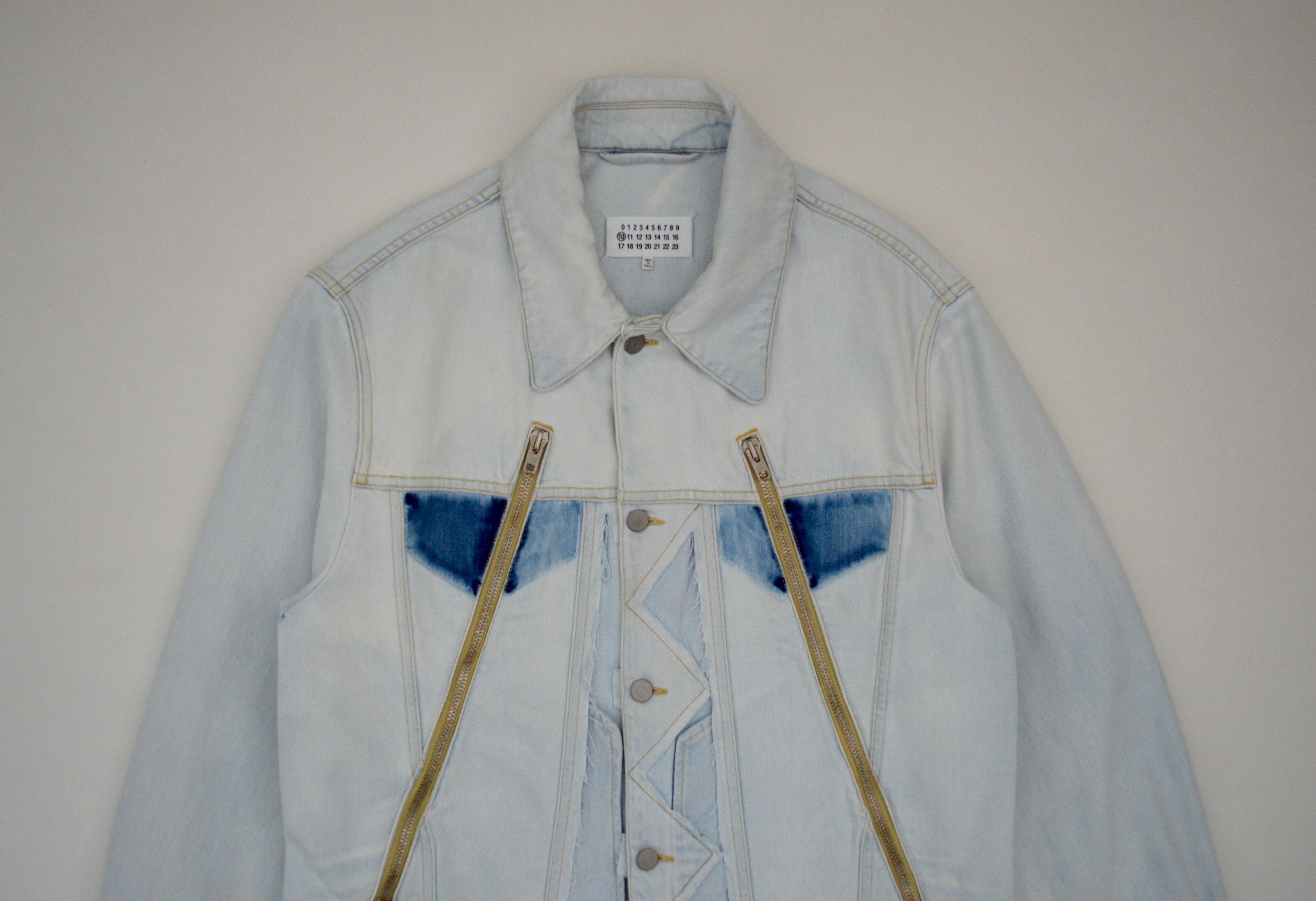 格安saleスタート ボ S/S Margiela Maison 18 Grailed | Jacket Denim Zip' '5 Distressed ジャケット・アウター
