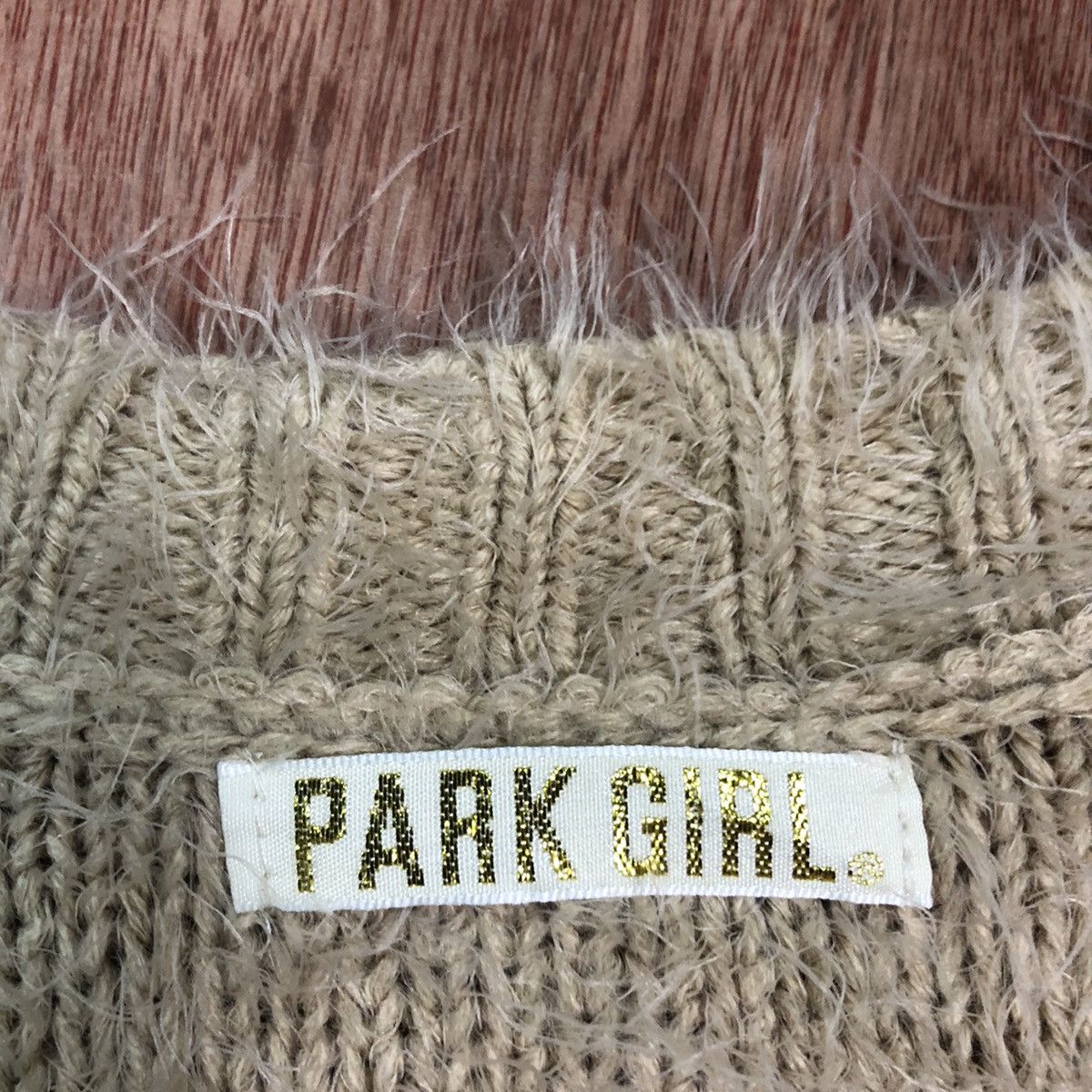 Japanese Brand Park Girl Brown Mohair Knitwear #0460 Size US M / EU 48-50 / 2 - 10 Thumbnail