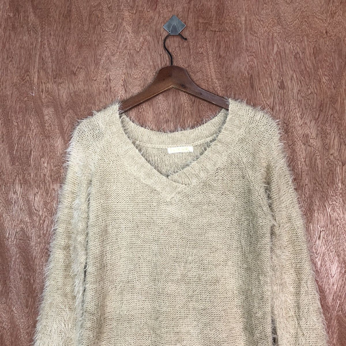 Japanese Brand Park Girl Brown Mohair Knitwear #0460 Size US M / EU 48-50 / 2 - 9 Thumbnail