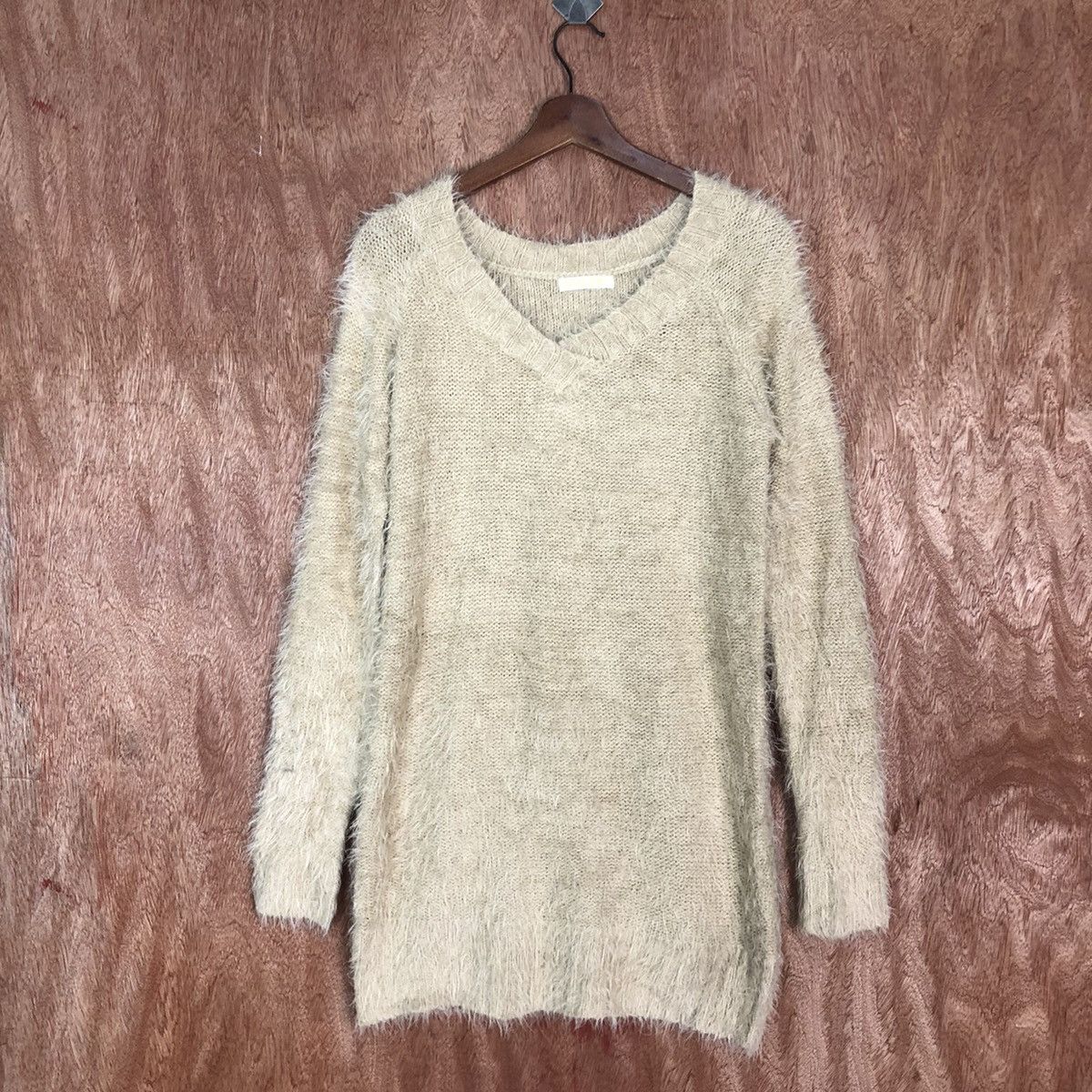 Japanese Brand Park Girl Brown Mohair Knitwear #0460 Size US M / EU 48-50 / 2 - 3 Thumbnail