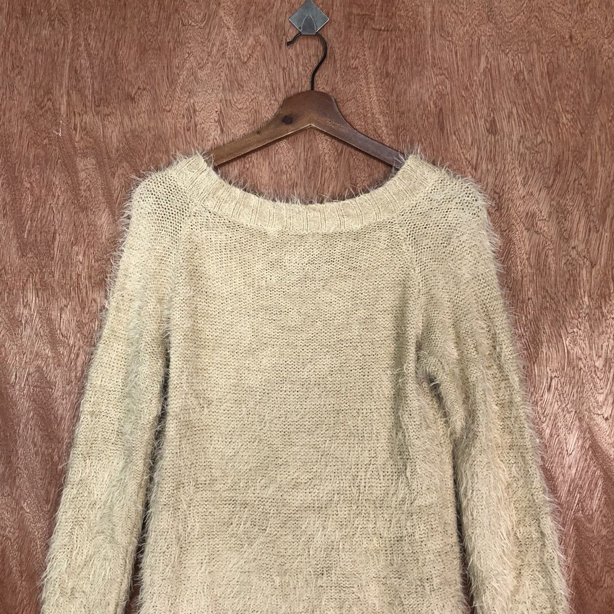 Japanese Brand Park Girl Brown Mohair Knitwear #0460 Size US M / EU 48-50 / 2 - 11 Thumbnail