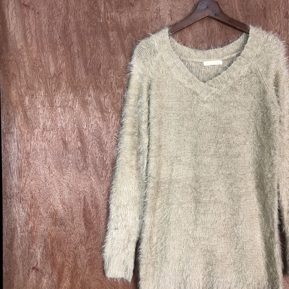 Japanese Brand Park Girl Brown Mohair Knitwear #0460 Size US M / EU 48-50 / 2 - 7 Thumbnail