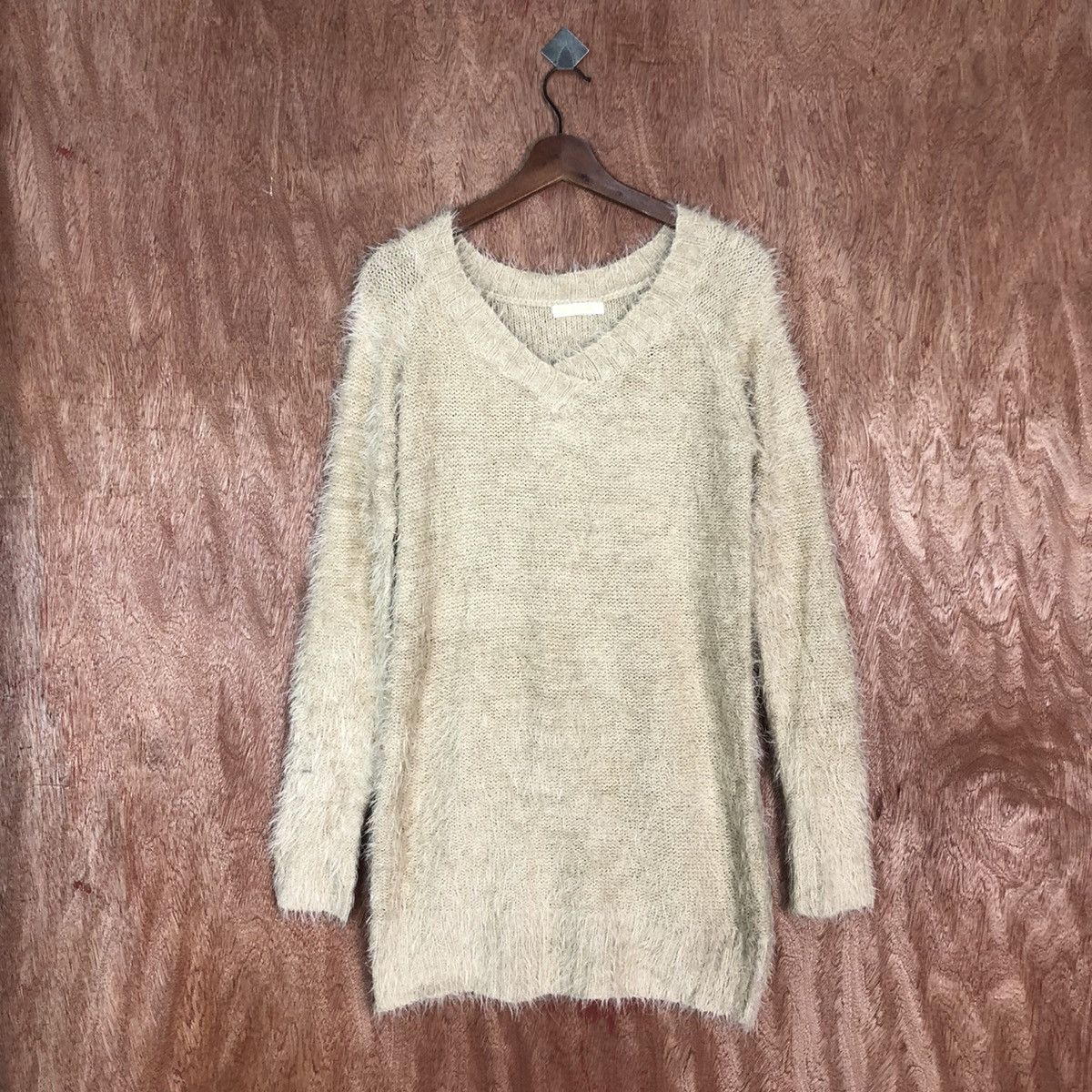Japanese Brand Park Girl Brown Mohair Knitwear #0460 Size US M / EU 48-50 / 2 - 1 Thumbnail