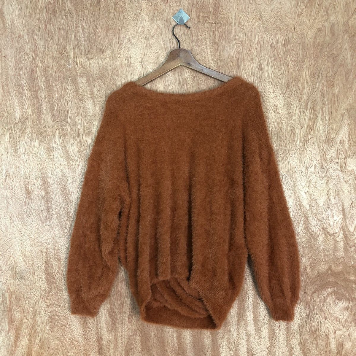 Homespun Knitwear × Japanese Brand Japan Brown Mohair Shag Shaggy Knitwear #0462 Size US M / EU 48-50 / 2 - 12 Thumbnail