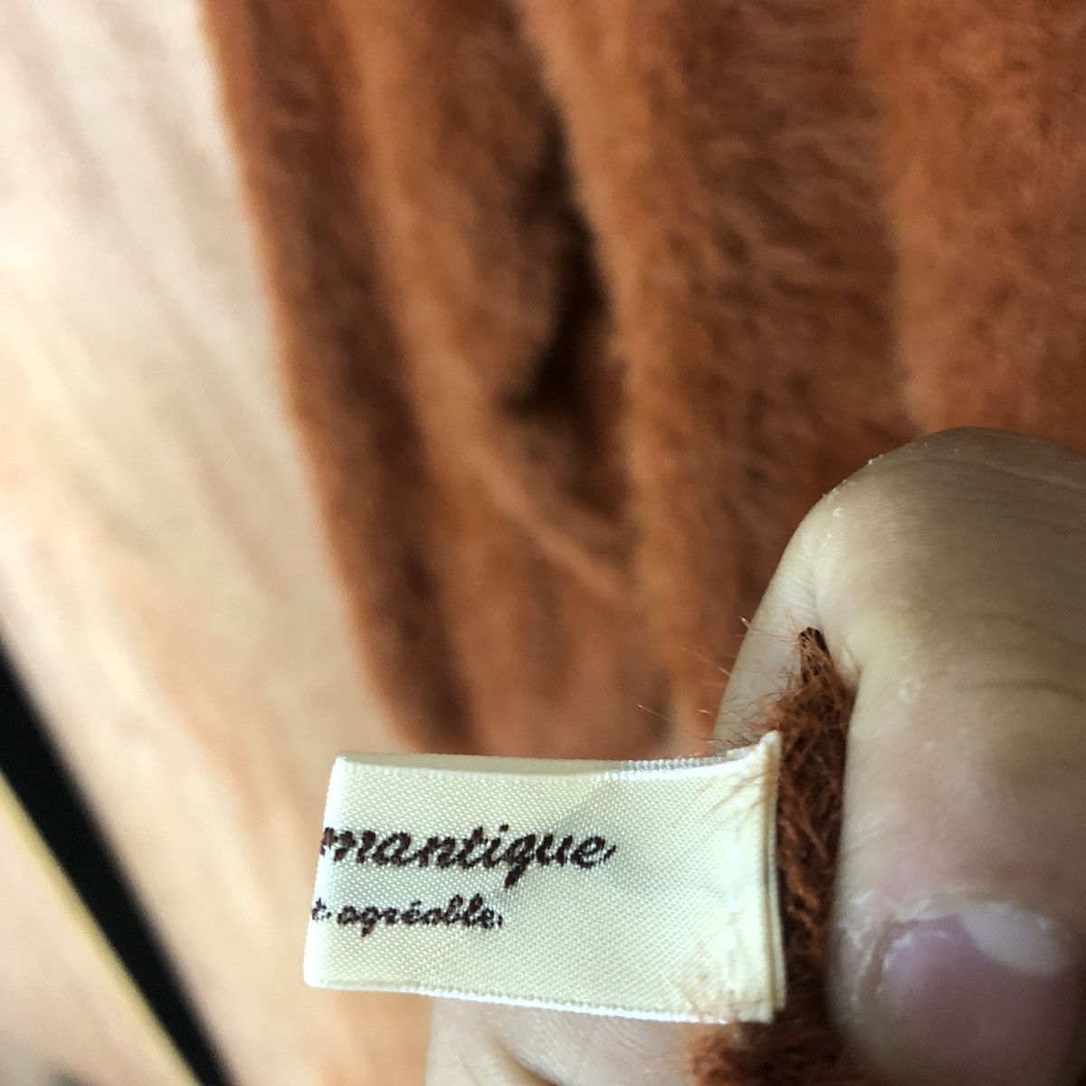 Homespun Knitwear × Japanese Brand Japan Brown Mohair Shag Shaggy Knitwear #0462 Size US M / EU 48-50 / 2 - 15 Thumbnail