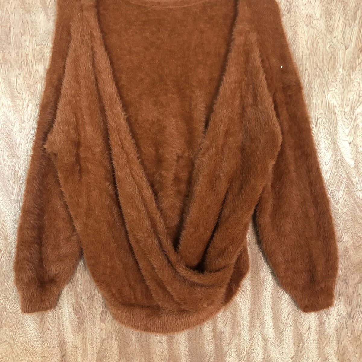Homespun Knitwear × Japanese Brand Japan Brown Mohair Shag Shaggy Knitwear #0462 Size US M / EU 48-50 / 2 - 8 Thumbnail