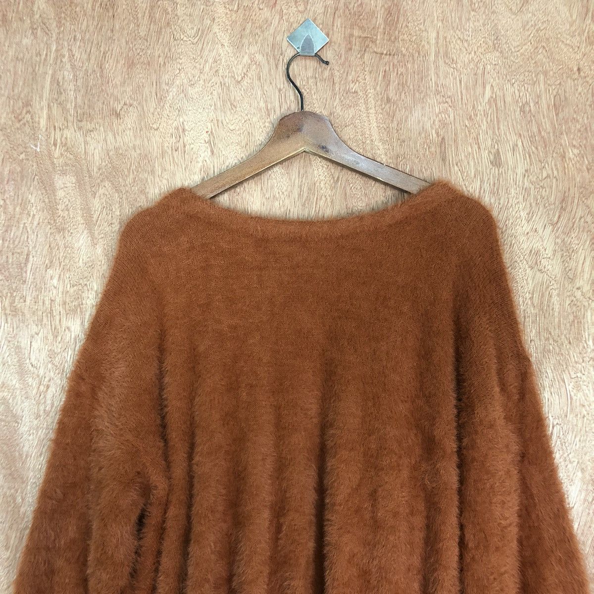 Homespun Knitwear × Japanese Brand Japan Brown Mohair Shag Shaggy Knitwear #0462 Size US M / EU 48-50 / 2 - 11 Thumbnail