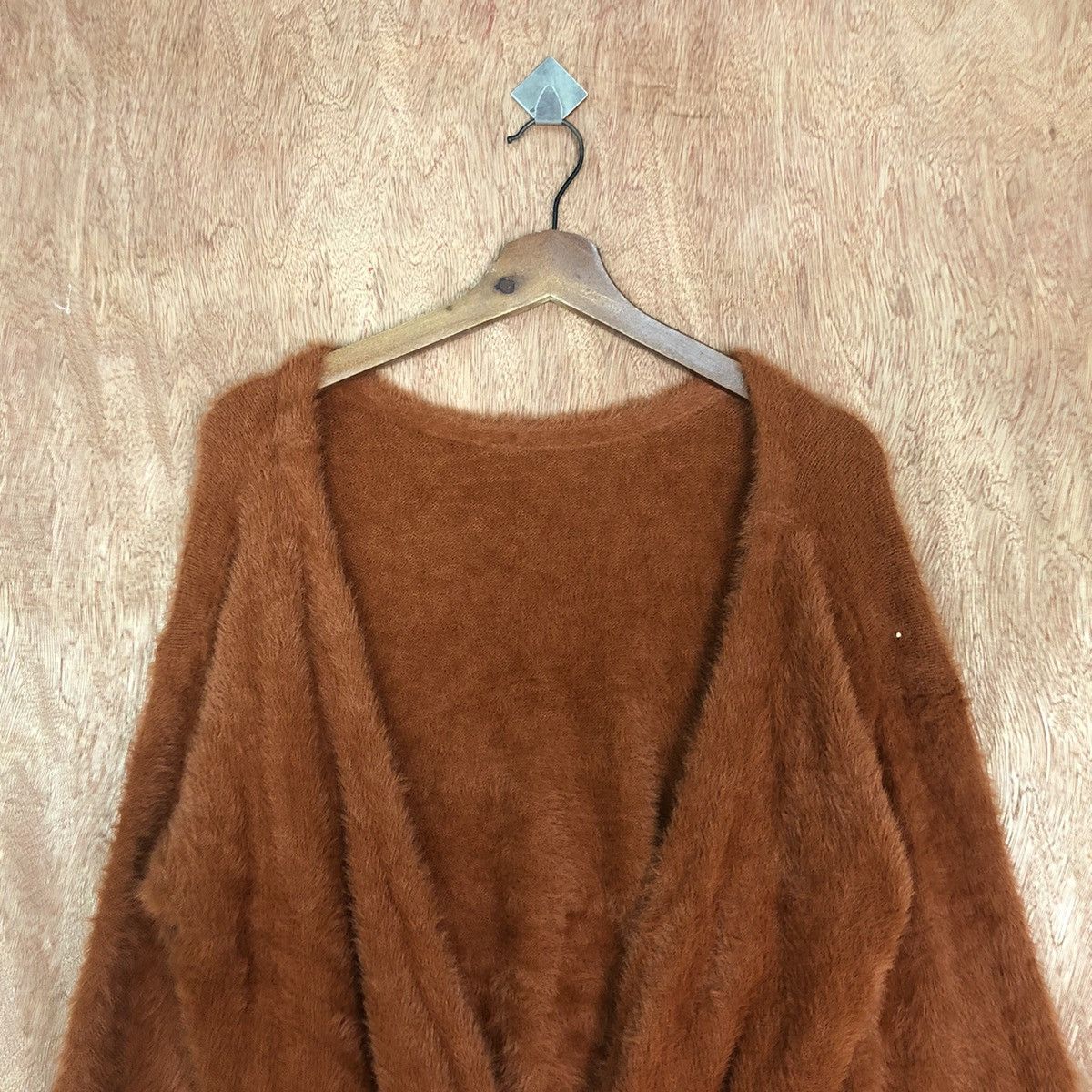 Homespun Knitwear × Japanese Brand Japan Brown Mohair Shag Shaggy Knitwear #0462 Size US M / EU 48-50 / 2 - 9 Thumbnail