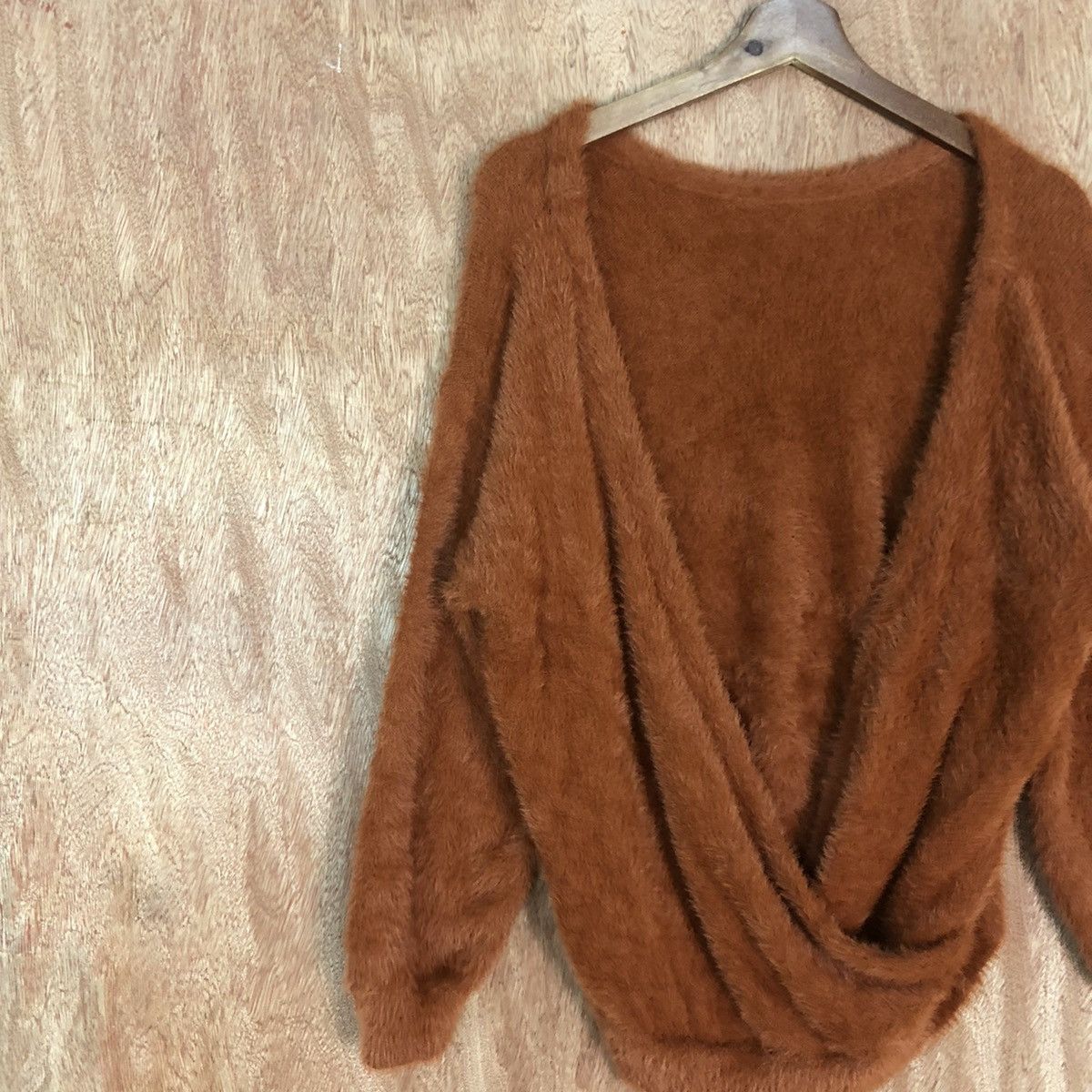 Homespun Knitwear × Japanese Brand Japan Brown Mohair Shag Shaggy Knitwear #0462 Size US M / EU 48-50 / 2 - 7 Thumbnail